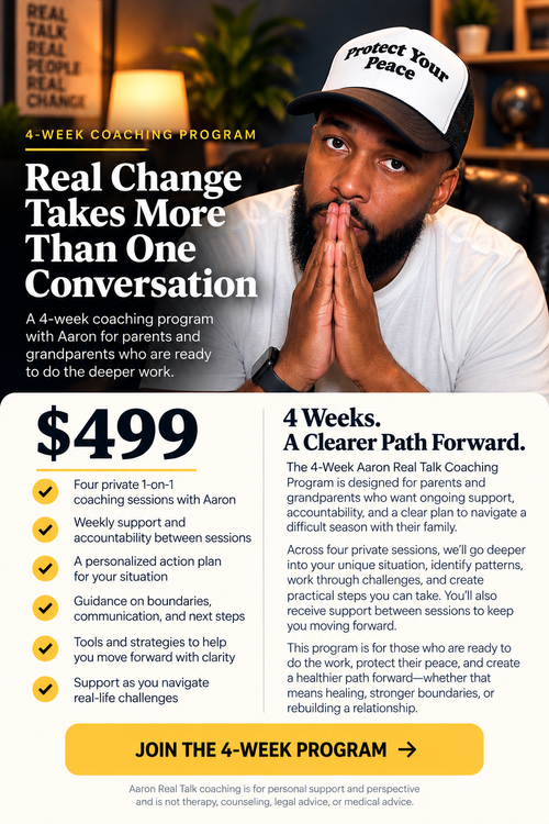 4-Week Aaron Real Talk Coaching Program — $499